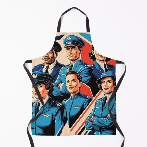 Item preview, Vintage Flight Crew Poster - Retro Aviation Art designed and sold by EMairplanes.