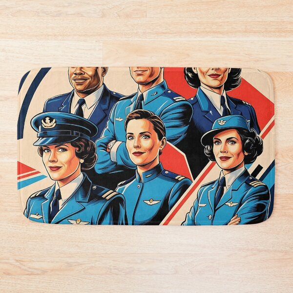 Item preview, Vintage Flight Crew Poster - Retro Aviation Art designed and sold by EMairplanes.