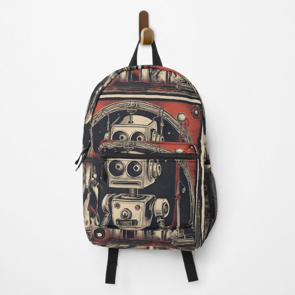 Item preview, Retro Robot Musicians - Vibrant 90s Neon Art - Model 5 designed and sold by NeonBot_Shop.