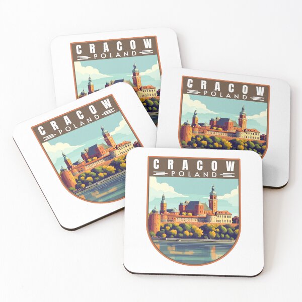 Item preview, Cracow in Poland Vintage Travel Art Landscape designed and sold by MaateoDesign.
