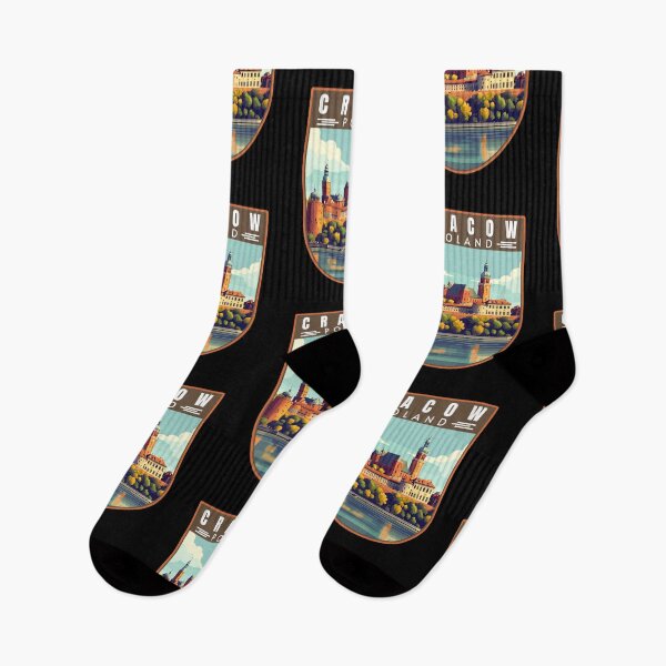 Item preview, Cracow in Poland Vintage Travel Art Landscape designed and sold by MaateoDesign.