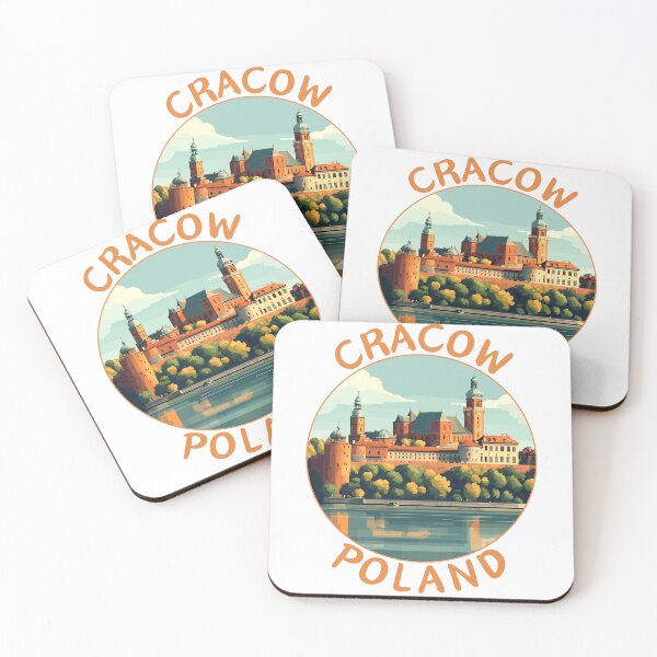 Item preview, Cracow in Poland Retro Travel Art Badge designed and sold by MaateoDesign.