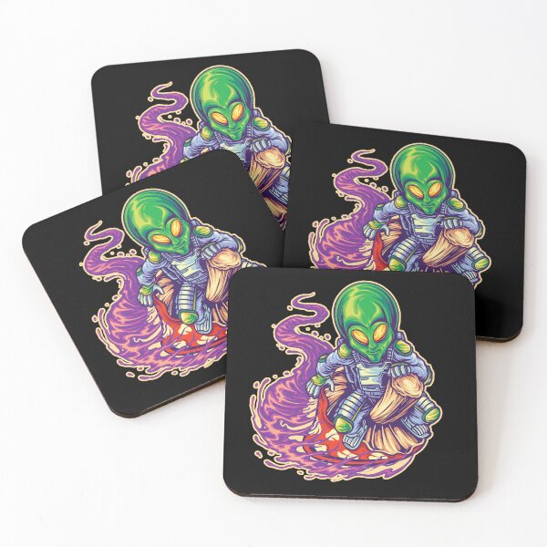 Item preview, ALIEN FLYING ON MUSHROOM - PSYCHEDELIC designed and sold by PSYNOVA.
