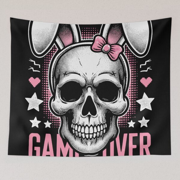 Item preview, Easter Gaming Game Over Video Gamer Girl designed and sold by KitonicTees.