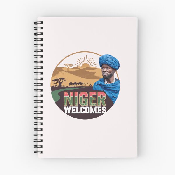 Item preview, Niger Welcomes Flag Map  Niamey, Sahara desert designed and sold by AnimalsDH305.