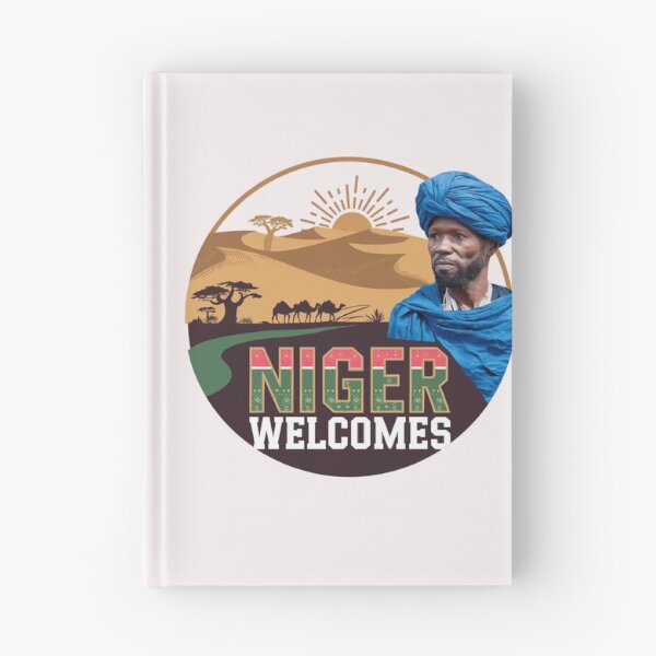 Item preview, Niger Welcomes Flag Map  Niamey, Sahara desert designed and sold by AnimalsDH305.