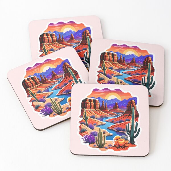 Item preview, Rugged Desert Landscape Illustration for Nature Lovers designed and sold by DigitalGemShop.