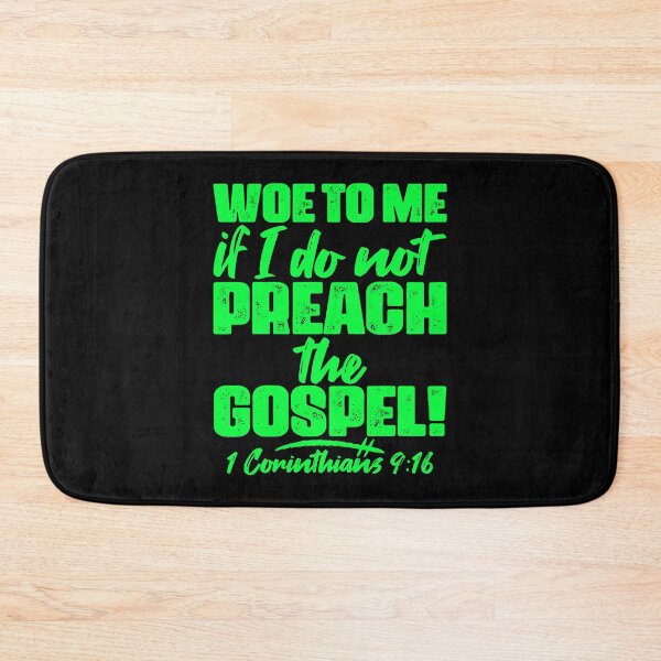 Item preview, 1 Corinthians 9:16 Woe To Me If I Do Not Preach The Gospel designed and sold by plushism.