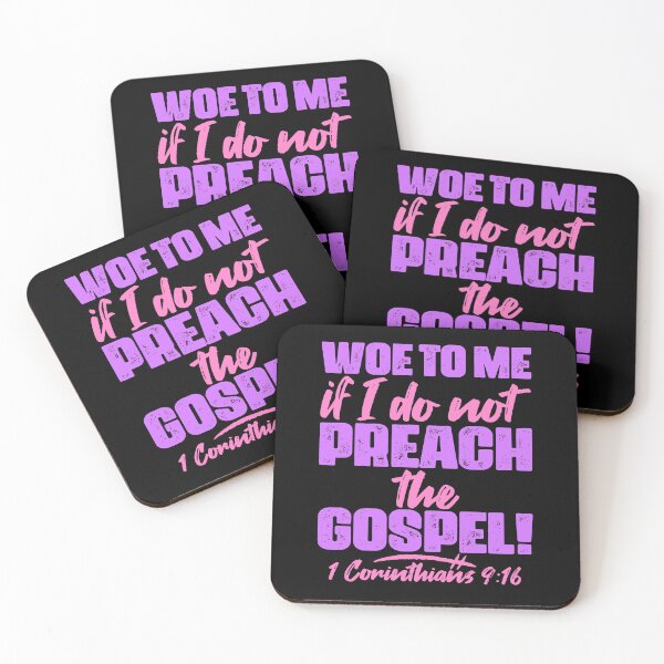 Item preview, 1 Corinthians 9:16 Woe To Me If I Do Not Preach The Gospel designed and sold by plushism.