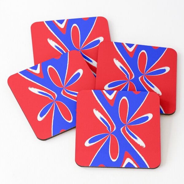 Item preview, VINTAGE FRANCE FLAG BLUE WHITE RED FANCY FLOWERS #2 designed and sold by Ralek.
