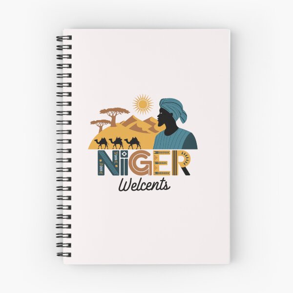 Item preview, Niger Welcomes Flag Map  Niamey, Sahara desert designed and sold by AnimalsDH305.