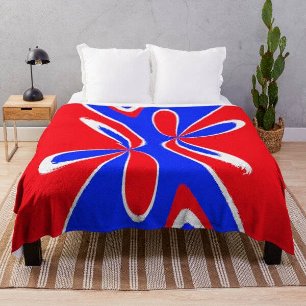 Item preview, VINTAGE FRANCE FLAG BLUE WHITE RED FANCY FLOWERS #2 designed and sold by Ralek.