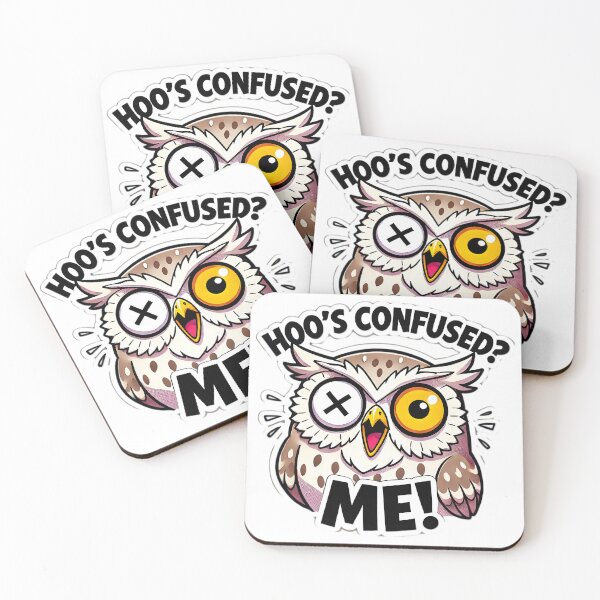 Item preview, Funny Confused Owl Design designed and sold by Zatch-Bell.