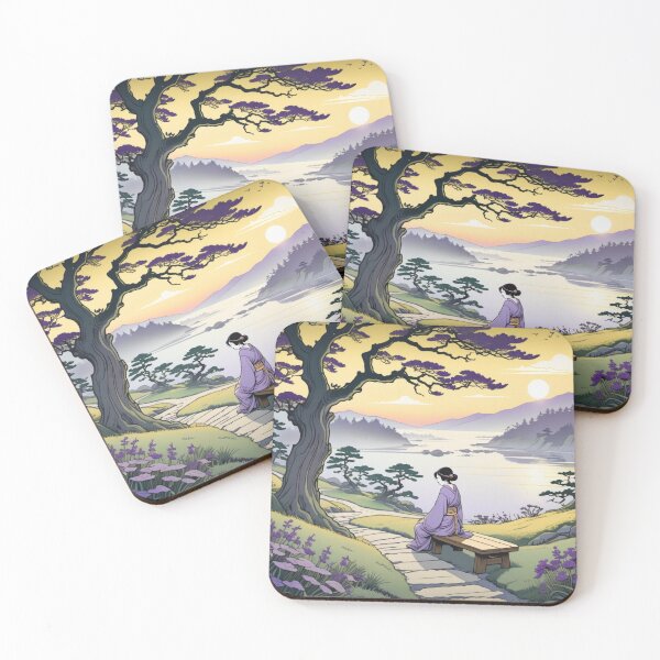 Item preview, Whimsical Pathway with Tree and Bench Artwork - Peaceful Inspiration designed and sold by DigitalGemShop.