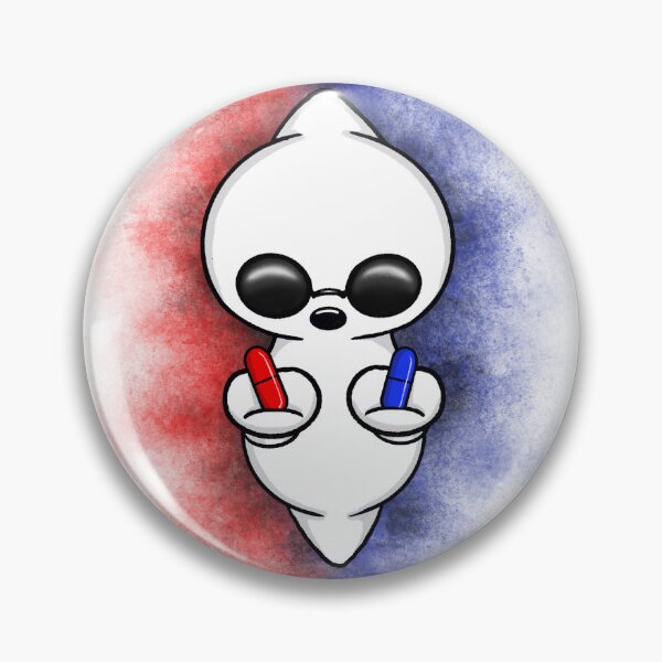 Item preview, red pill or blue pill cute ghost designed and sold by Pezi-Creation.