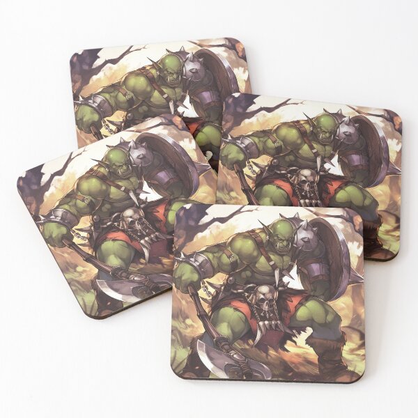 Item preview, Orc Warrior with axe in forest designed and sold by TheArtistOf2022.