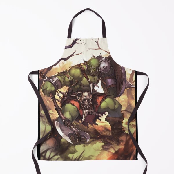 Item preview, Orc Warrior with axe in forest designed and sold by TheArtistOf2022.