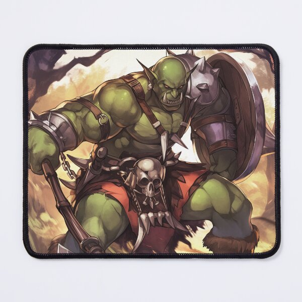 Item preview, Orc Warrior with axe in forest designed and sold by TheArtistOf2022.