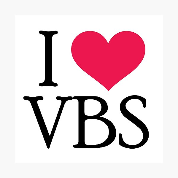 I (heart) VBS Photographic Print