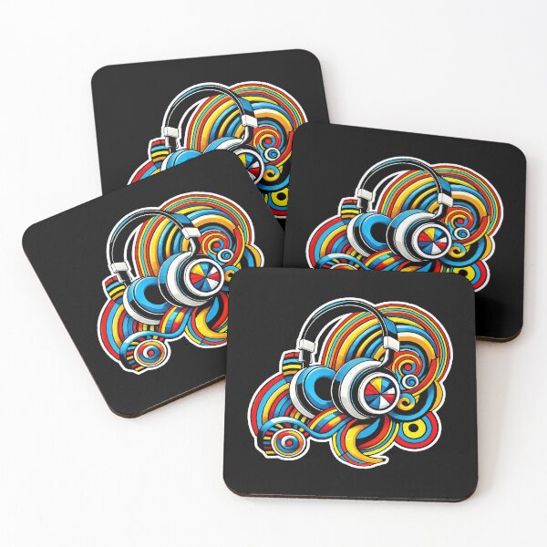 Item preview, Vibrant Headphones Design - Music Lover's Artistic Style designed and sold by DrawHandArt.