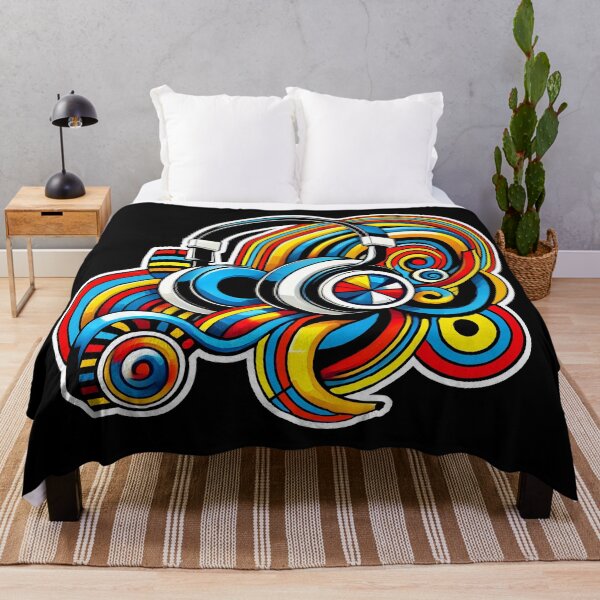 Item preview, Vibrant Headphones Design - Music Lover's Artistic Style designed and sold by DrawHandArt.