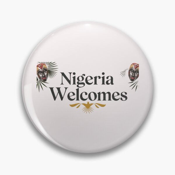 Item preview, Nigeria Welcomes Flag Map  Abuja, Lagos, Niger River designed and sold by AnimalsDH305.