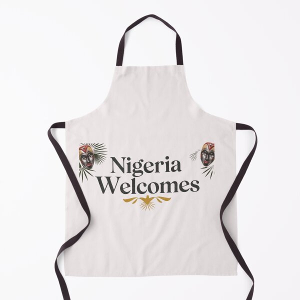 Item preview, Nigeria Welcomes Flag Map  Abuja, Lagos, Niger River designed and sold by AnimalsDH305.