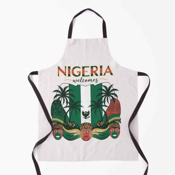 Item preview, Nigeria Welcomes Flag Map  Abuja, Lagos, Niger River designed and sold by AnimalsDH305.