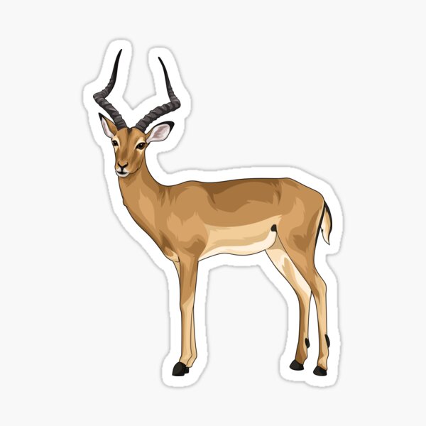 Artikel-Vorschau von Impala - Tieraufkleber-Kollektion - Savanne, designt und verkauft von 54 Design.