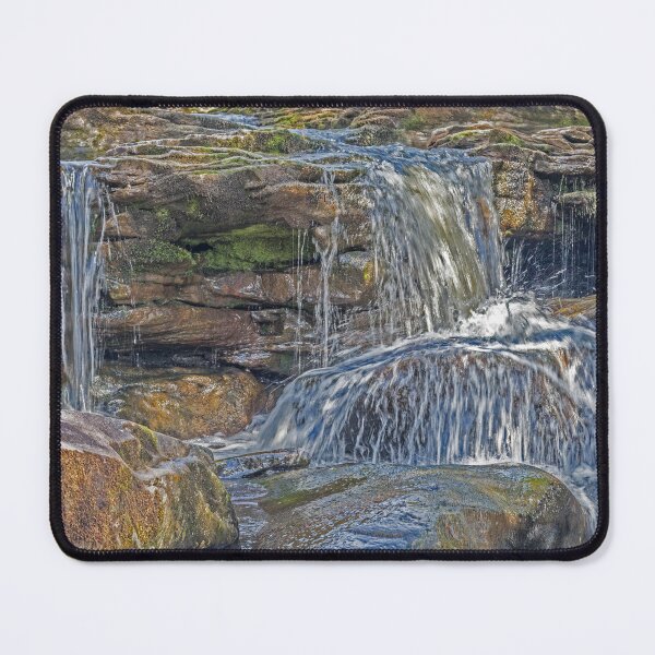 Item preview, Serene Waterfall Over Rocky Terrain designed and sold by David Patterson.