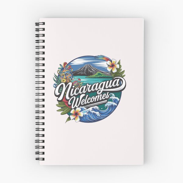Item preview, Nicaragua Welcomes Flag Map  Managua, Lake Nicaragua designed and sold by AnimalsDH305.