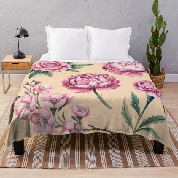 Item preview, A set of pink watercolor illustrations of flowers. designed and sold by 123ks.