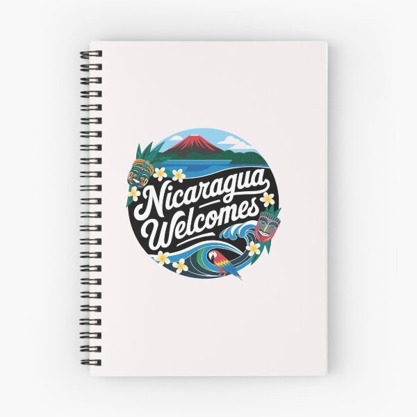 Item preview, Nicaragua Welcomes Flag Map  Managua, Lake Nicaragua designed and sold by AnimalsDH305.