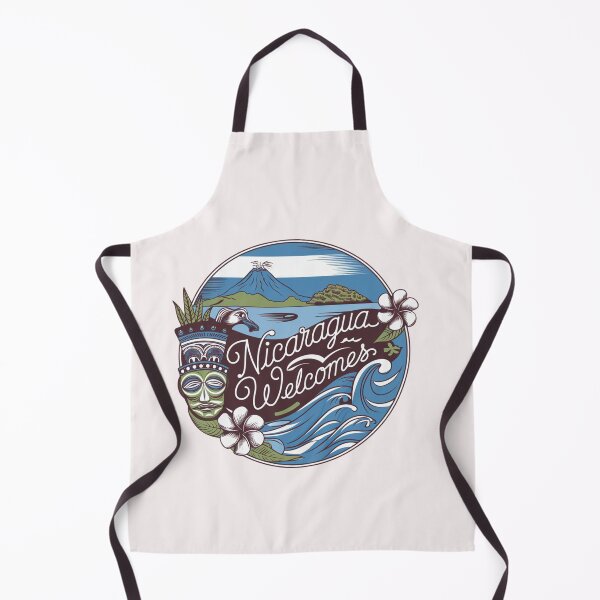 Item preview, Nicaragua Welcomes Flag Map Managua, Lake Nicaragua designed and sold by AnimalsDH305.