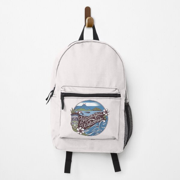 Item preview, Nicaragua Welcomes Flag Map Managua, Lake Nicaragua designed and sold by AnimalsDH305.
