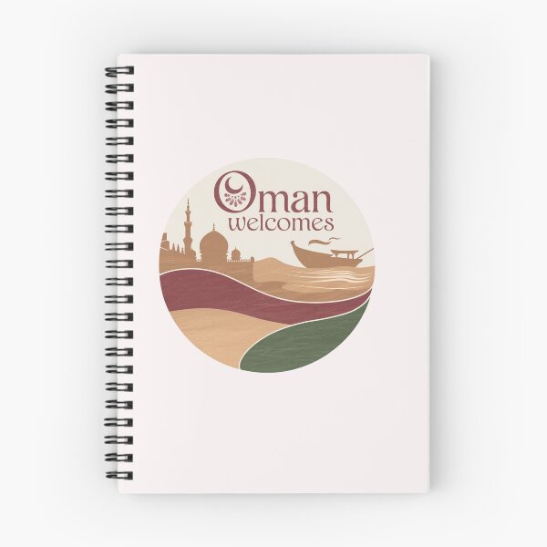 Item preview, Oman Welcomes Flag Map Muscat, desert , Al-Hajar mountains designed and sold by AnimalsDH305.