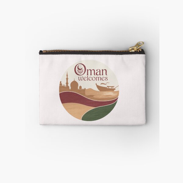 Item preview, Oman Welcomes Flag Map Muscat, desert , Al-Hajar mountains designed and sold by AnimalsDH305.
