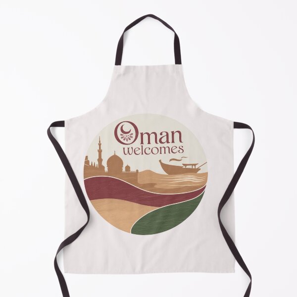 Item preview, Oman Welcomes Flag Map Muscat, desert , Al-Hajar mountains designed and sold by AnimalsDH305.