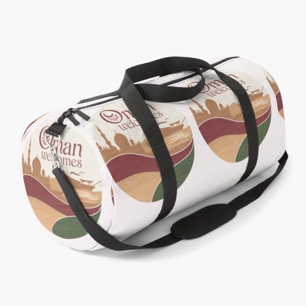 Item preview, Oman Welcomes Flag Map Muscat, desert , Al-Hajar mountains designed and sold by AnimalsDH305.