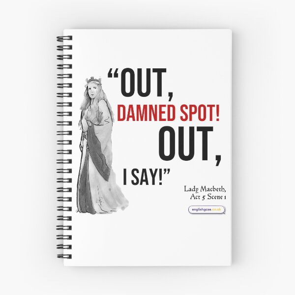 Item preview, Lady Macbeth Damned Spot Quote designed and sold by EnglishGCSEcouk.