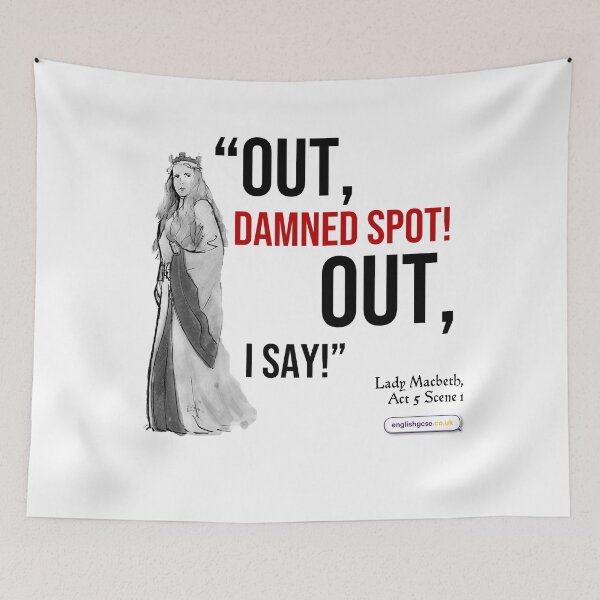 Item preview, Lady Macbeth Damned Spot Quote designed and sold by EnglishGCSEcouk.