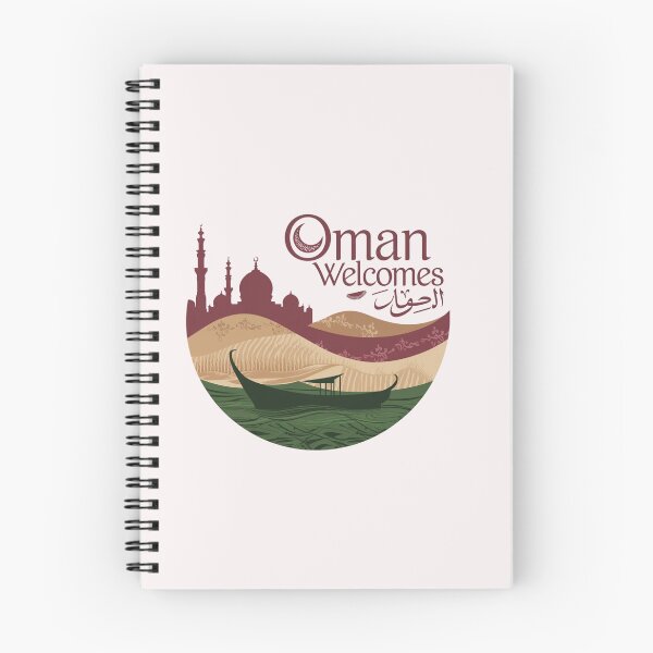 Item preview, Oman Welcomes Flag Map Muscat, desert , Al-Hajar mountains designed and sold by AnimalsDH305.