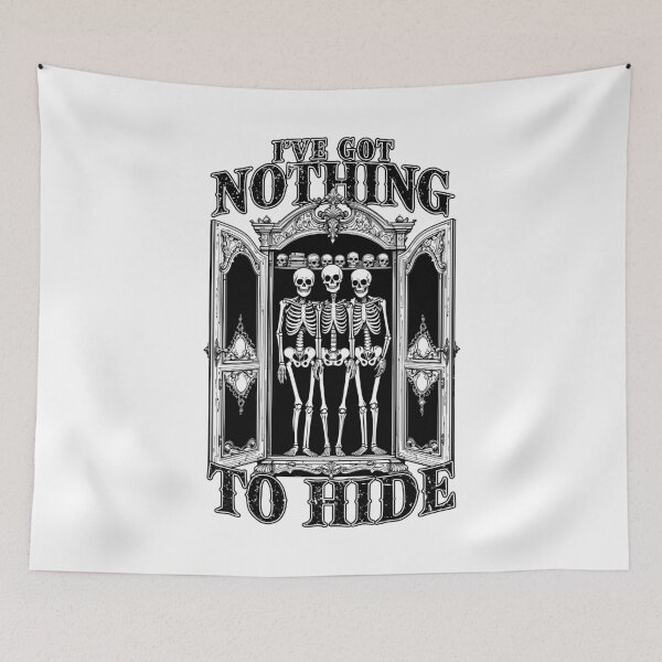 Item preview, Skeletons In The Closet Funny Vintage Gothic Nothing To Hide designed and sold by GrandeDuc.