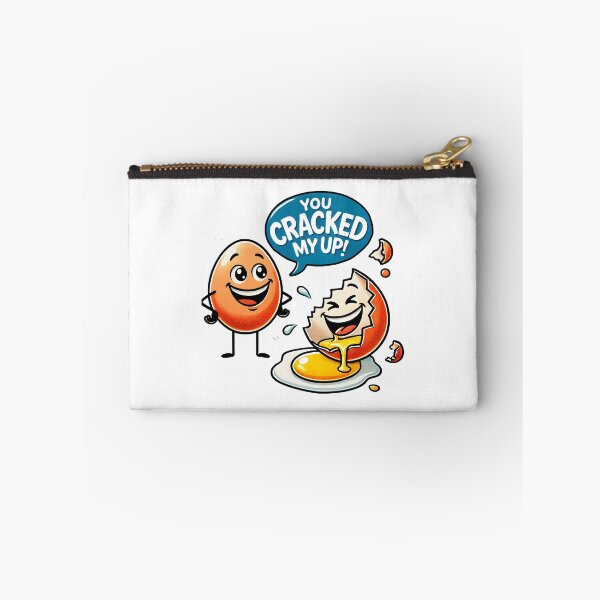 Item preview, Funny Egg Pun Design - You Cracked Me Up Cartoon Artwork designed and sold by DrawHandArt.