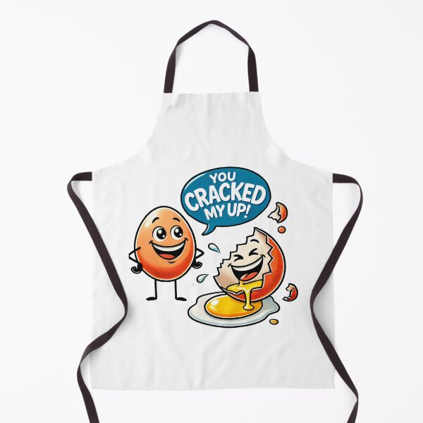 Item preview, Funny Egg Pun Design - You Cracked Me Up Cartoon Artwork designed and sold by DrawHandArt.