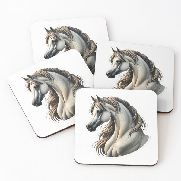 Item preview, "Realistic Arabian Horse Sticker Design" designed and sold by ForFamily1120.