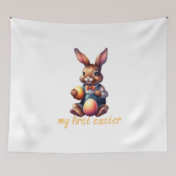 Item preview, My First Easter,   Happy Easter,  Birthday for the holidays,  Easter Bunny, Baby Announcement designed and sold by KolorellaS.