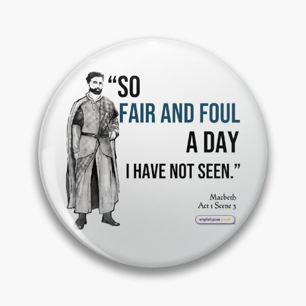 Item preview, Macbeth Fair and Foul Quote designed and sold by EnglishGCSEcouk.