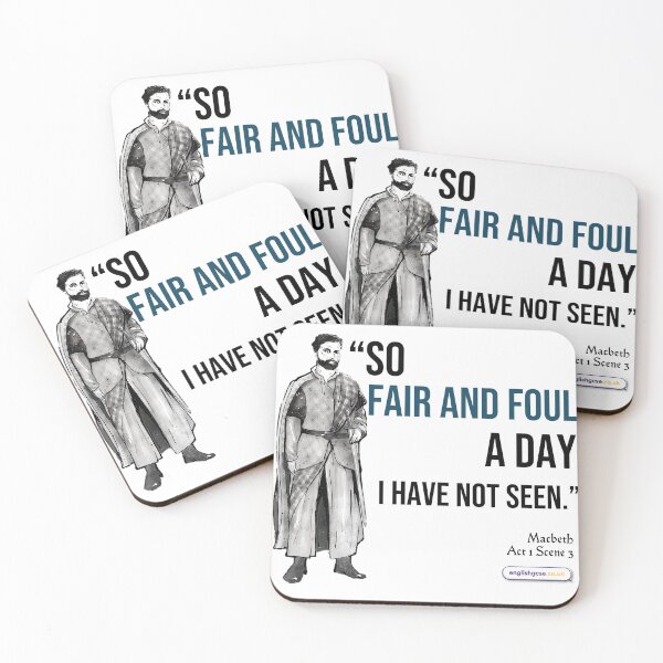 Item preview, Macbeth Fair and Foul Quote designed and sold by EnglishGCSEcouk.