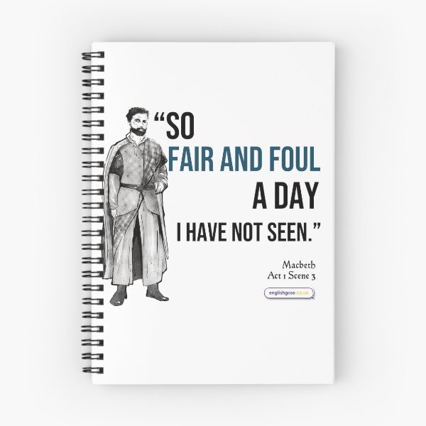 Item preview, Macbeth Fair and Foul Quote designed and sold by EnglishGCSEcouk.